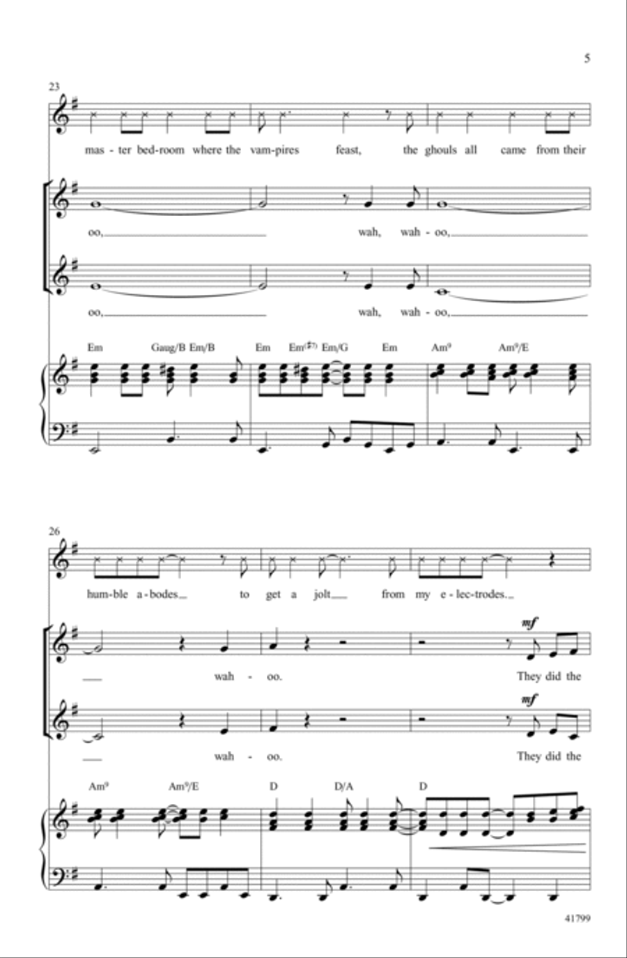 Monster Mash Choir scores gallery preview page 4