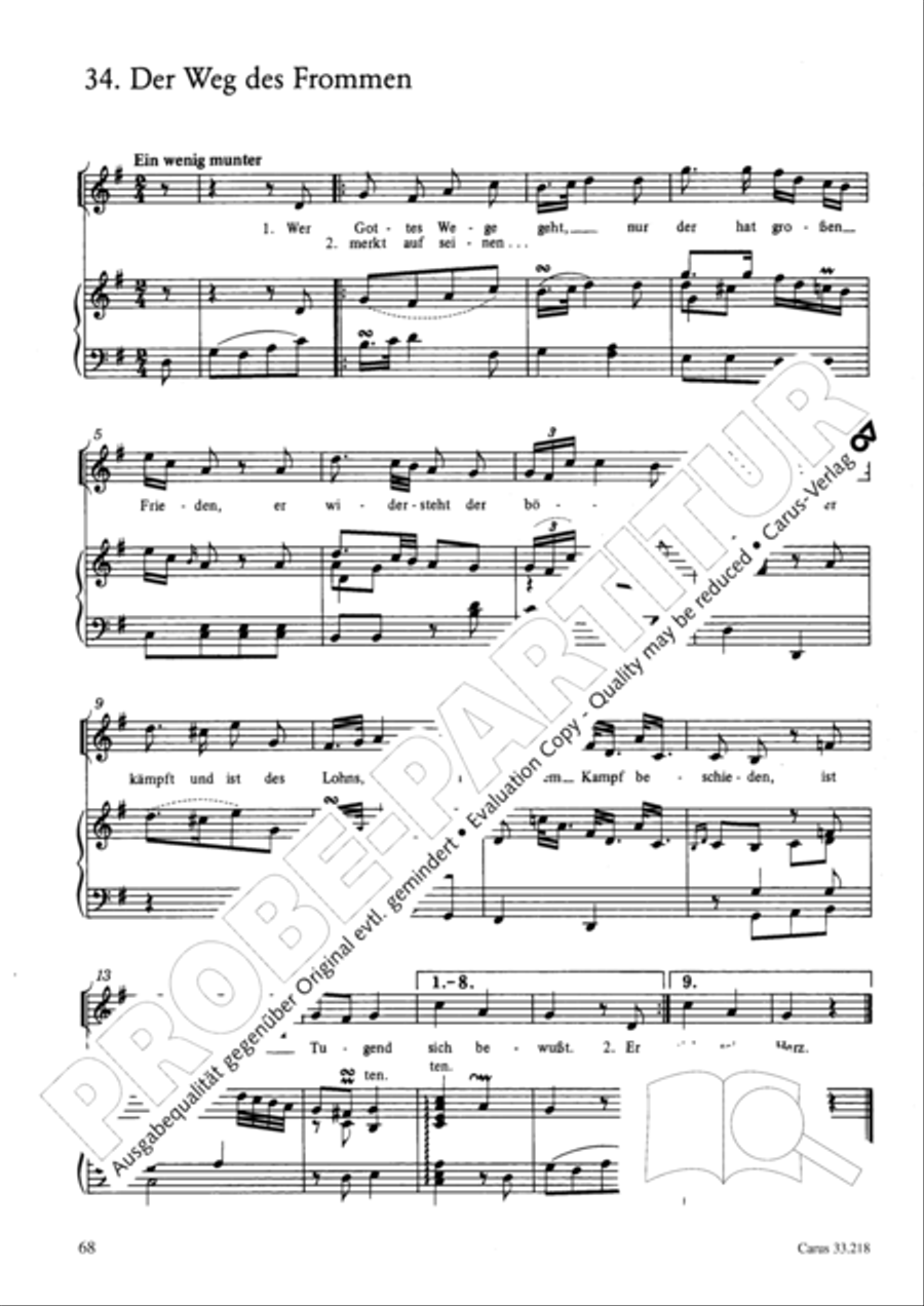 Geistliche Oden und Lieder (Gellert) Collection / Songbook scores gallery preview page 63