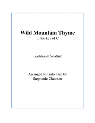 Wild Mountain Thyme in C Major (Lap harp)