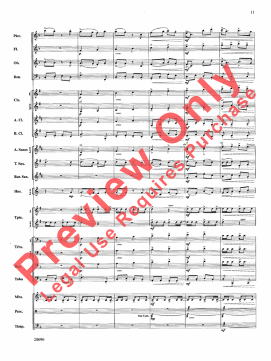 Welsh Ayres & Dances Concert Band scores gallery preview page 12