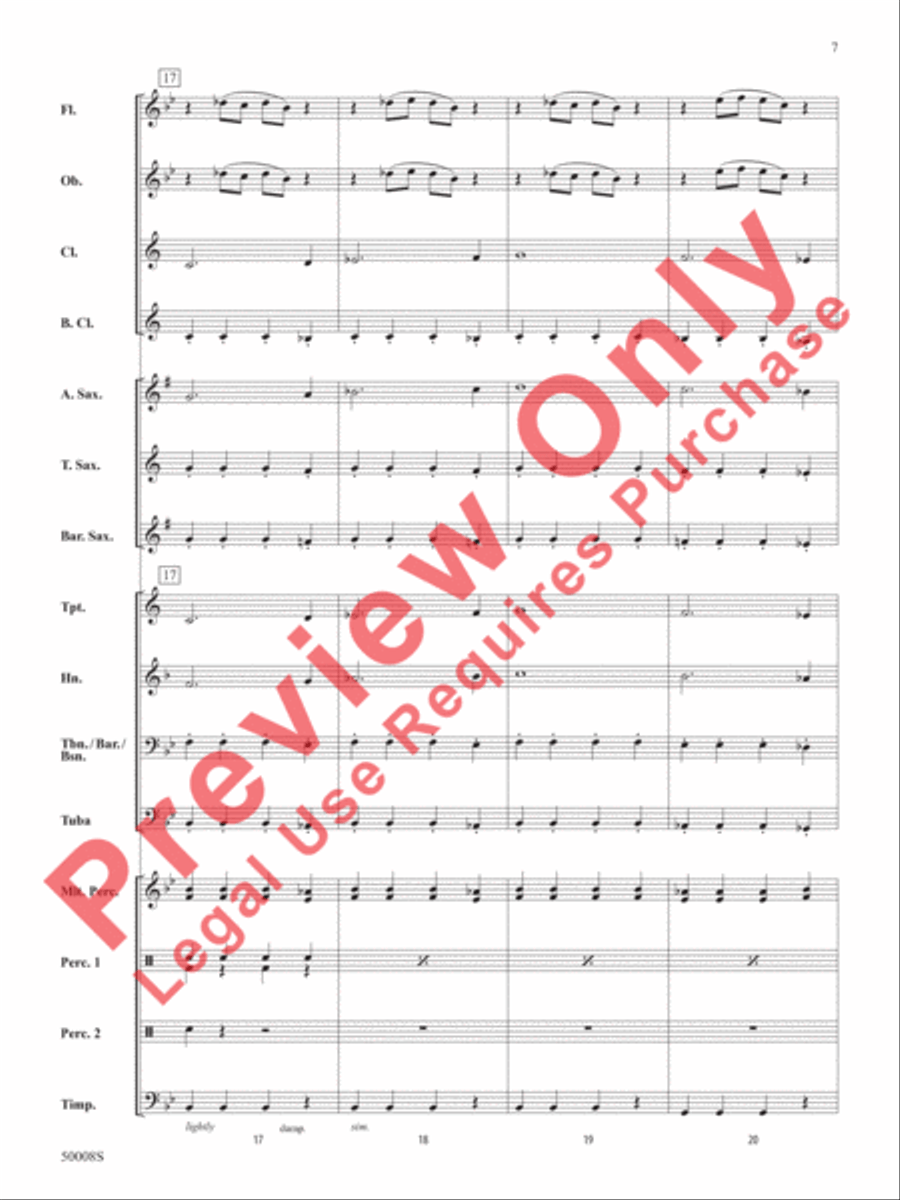 Galactic Nature Concert Band scores gallery preview page 8
