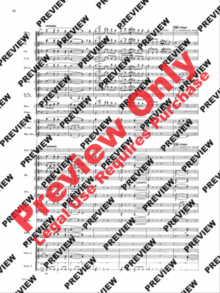 Le Carnaval de Venise Concert Band scores gallery preview page 41