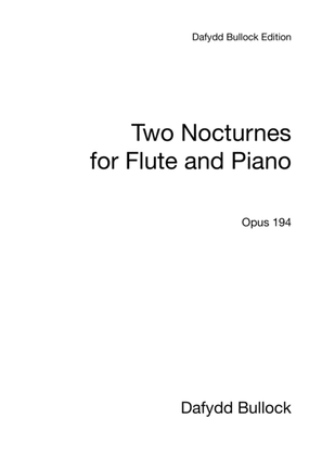 Two Nocturnes for Flute and Piano - flute part