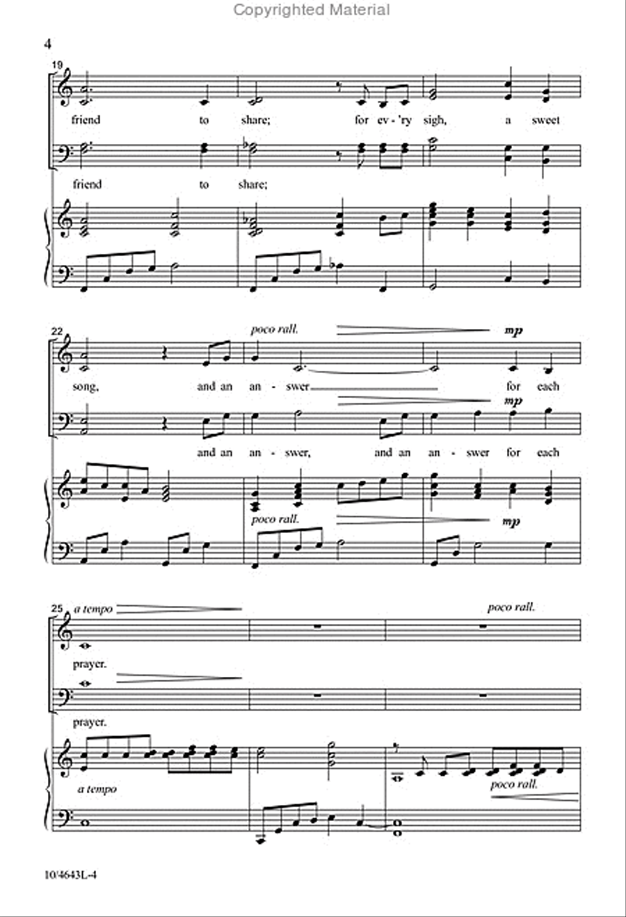 An Irish Prayer An Irish Prayer 4-Part scores gallery preview page 4
