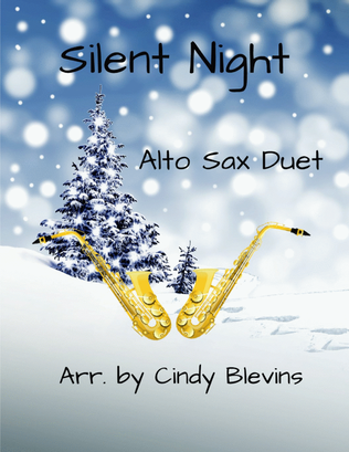 Book cover for Silent Night, Alto Sax Duet