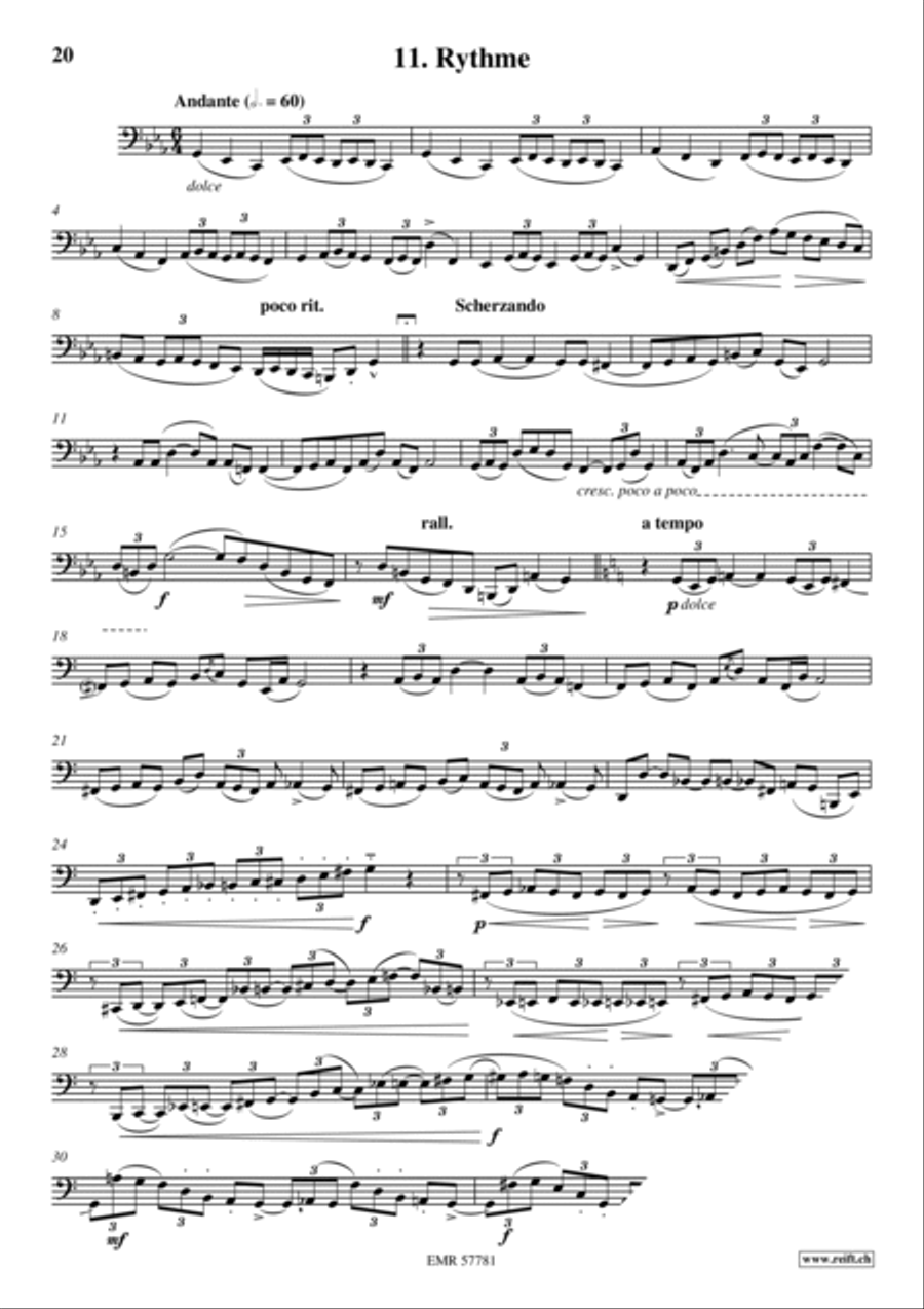 36 Etudes Transcendantes Tuba scores gallery preview page 13