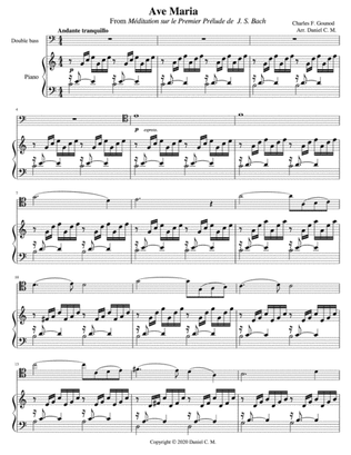 Ave Maria by Gounod (double bass and piano)