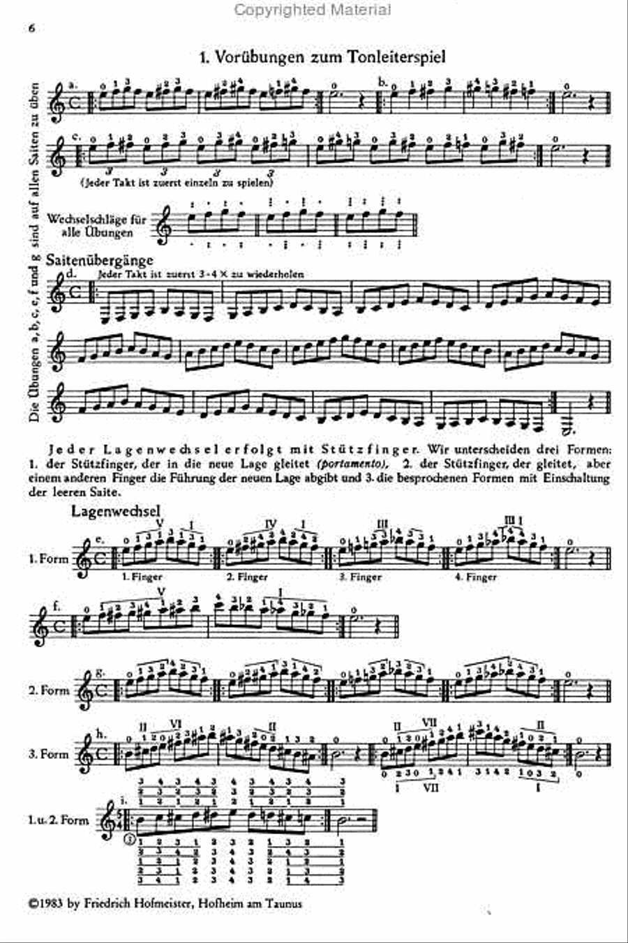 Das Gitarrespiel. Ein Unterrichtswerk vom Anfang bis zur Meisterschaft Guitar scores gallery preview page 2