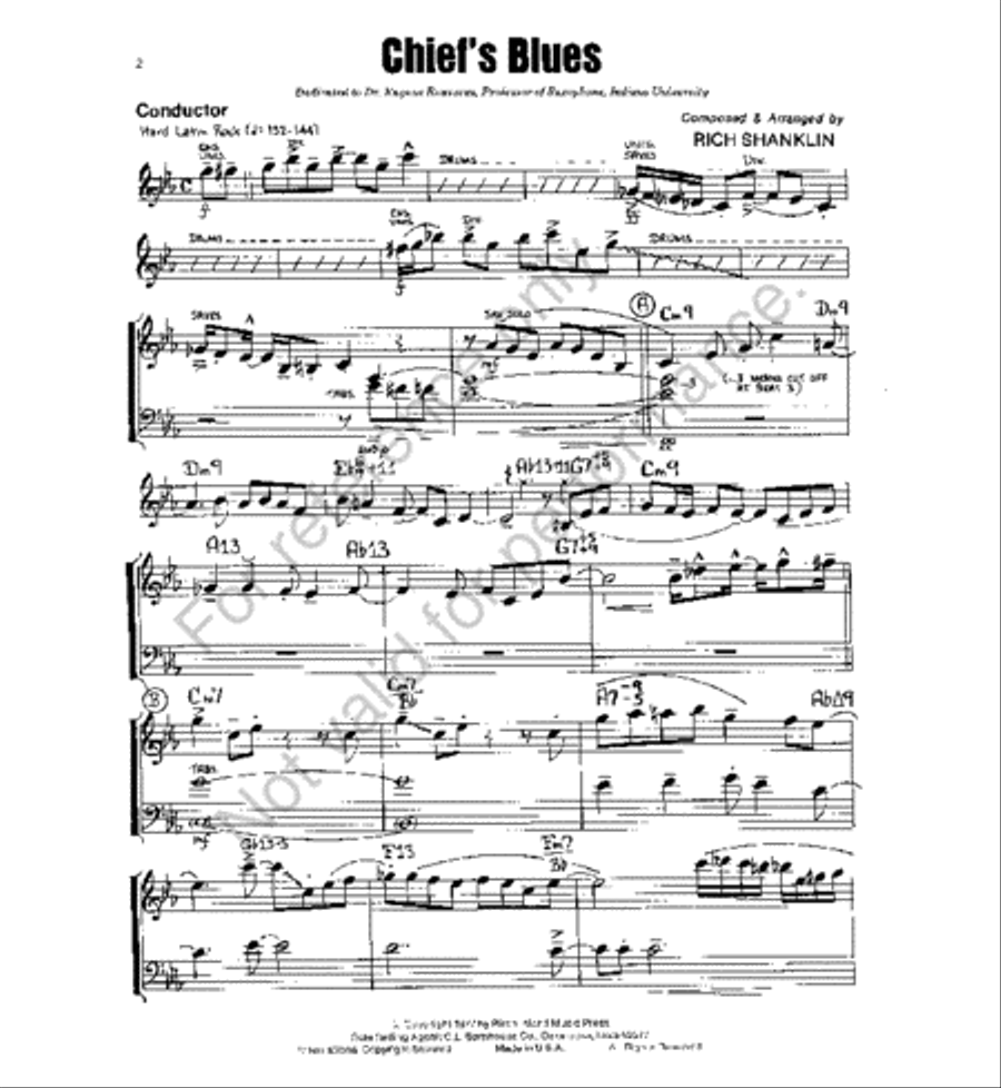 Chief's Blues Jazz Ensemble scores gallery preview page 2