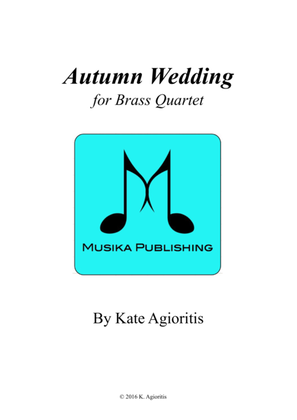 Book cover for Autumn Wedding - Brass Quartet