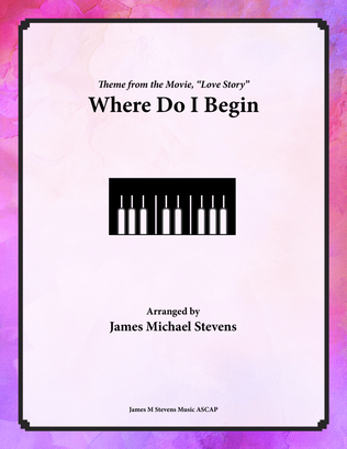 Book cover for Where Do I Begin (love Theme)