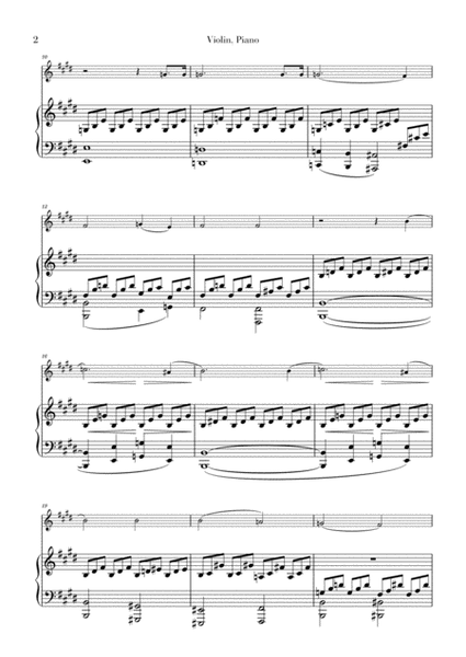 Moonlight Sonata for Violin and Piano duet