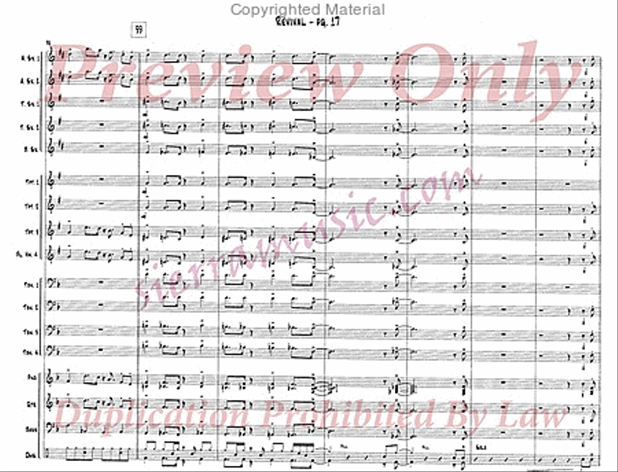 Revival Revival Jazz Ensemble scores gallery preview page 18