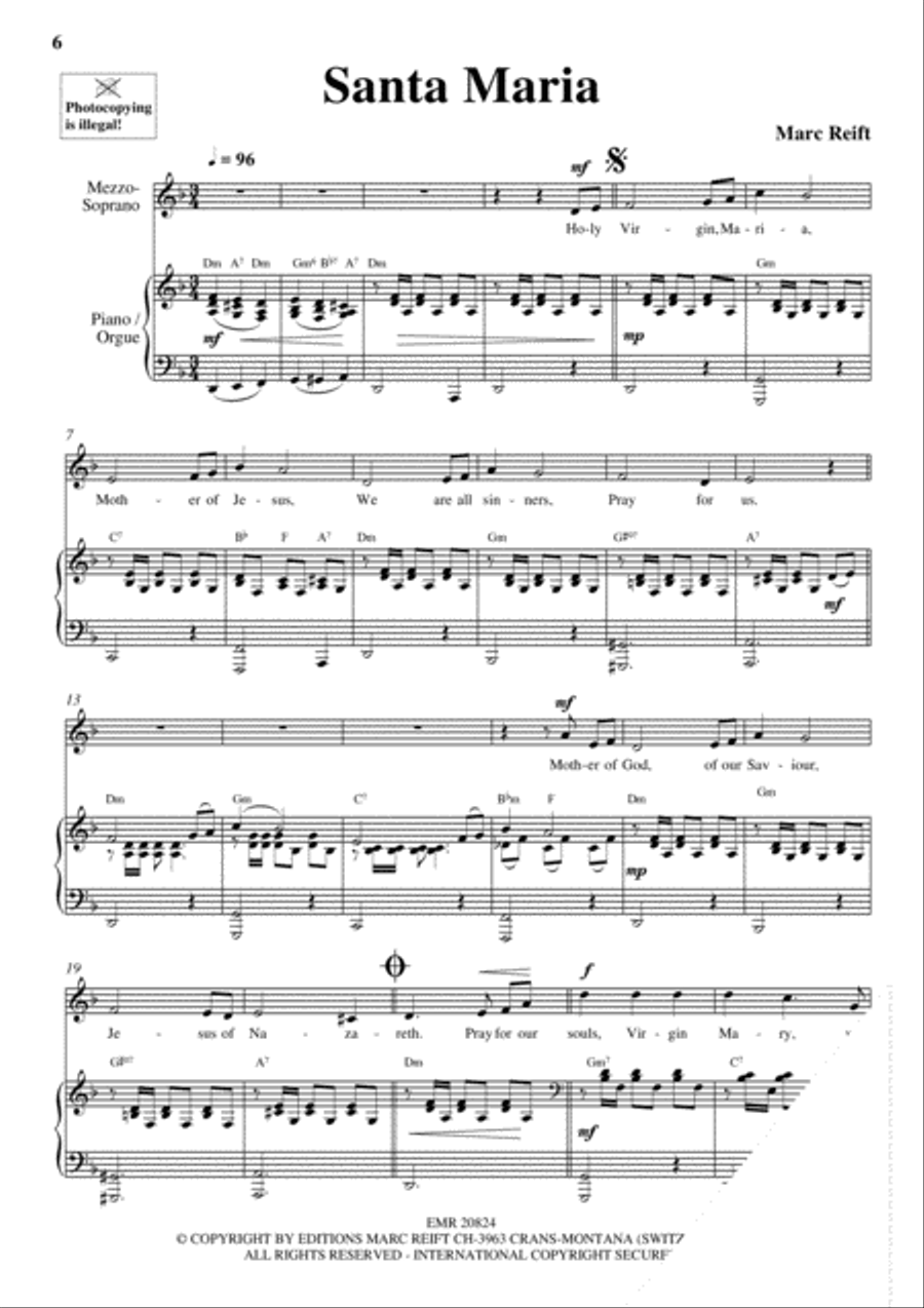100 Ave Maria Volume 9 Mezzo-Soprano Voice scores gallery preview page 5