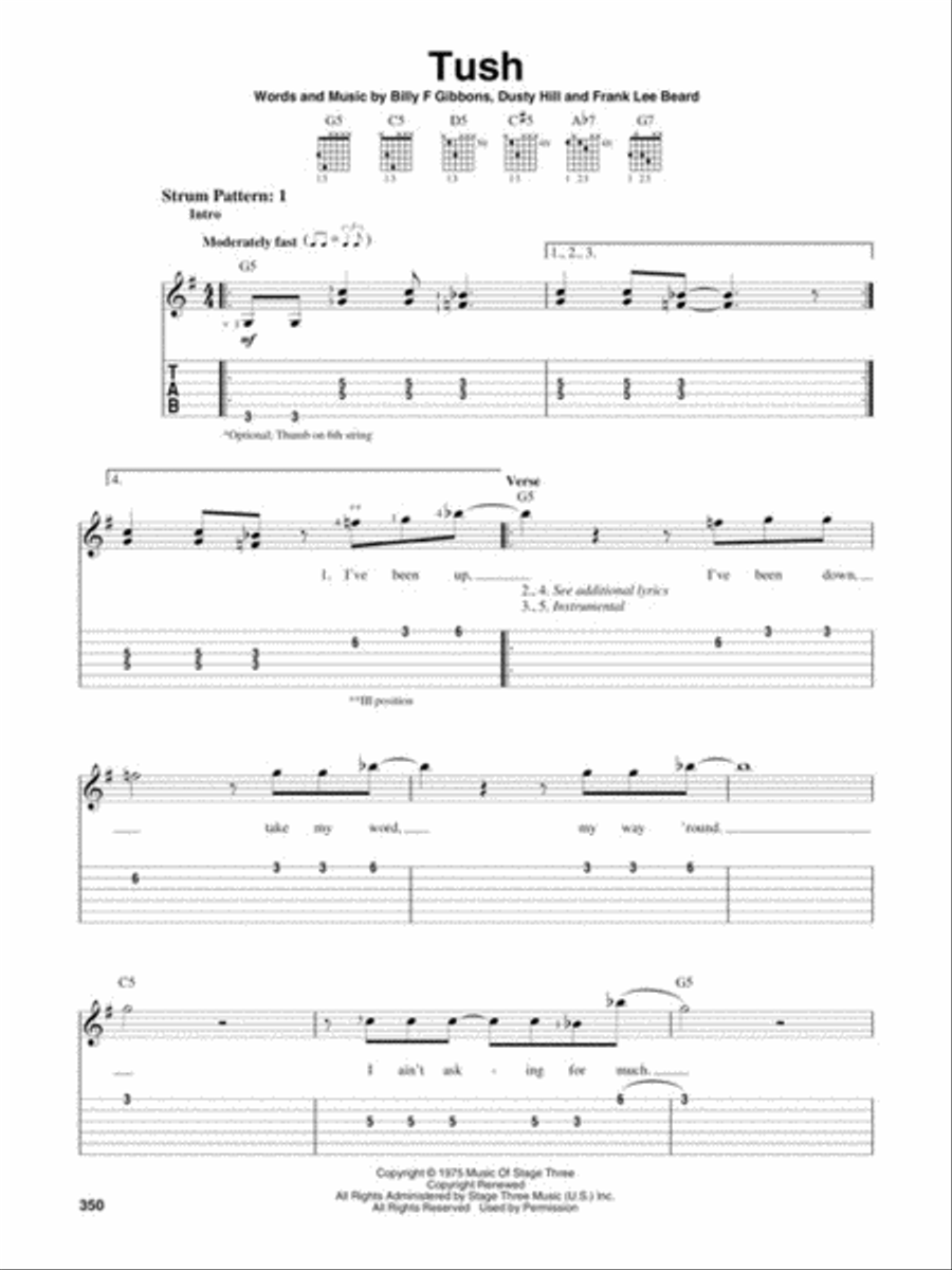 VH1's 100 Greatest Hard Rock Songs Guitar Tablature scores gallery preview page 13