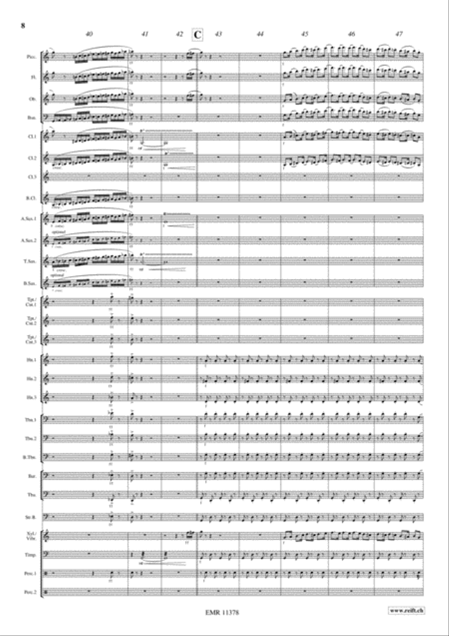 Super Mario Bros Super Mario Bros Concert Band scores gallery preview page 9