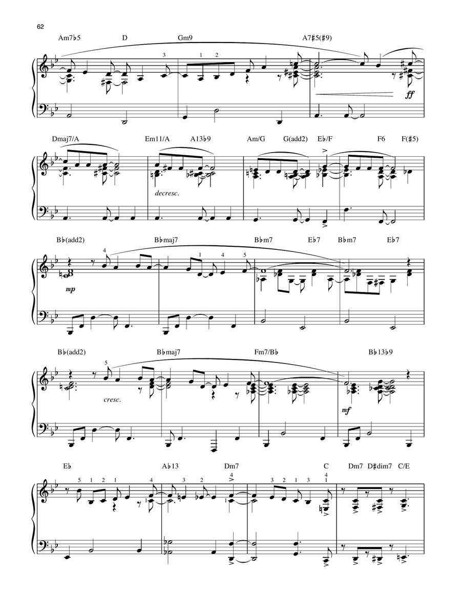 Triste [Jazz version] (arr. Brent Edstrom) Piano Solo scores gallery preview page 2