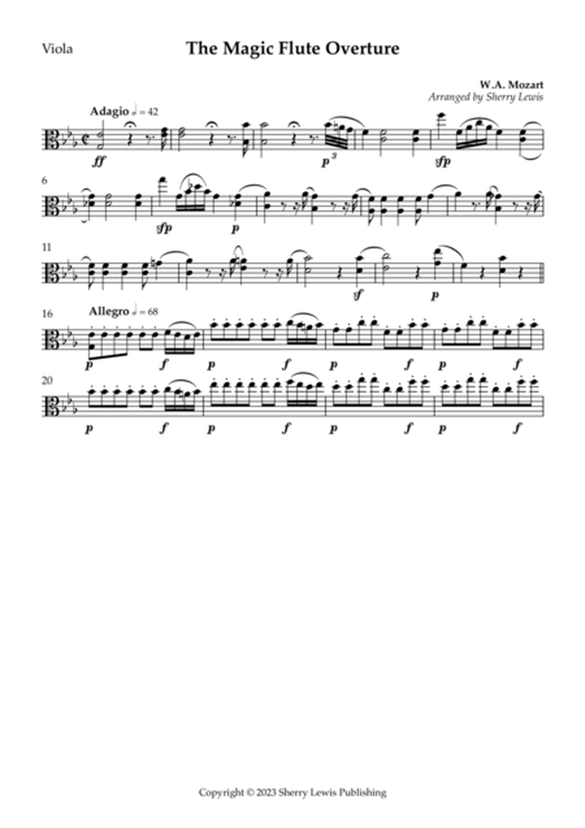 The Magic Flute Overture, Adagio & Allegro image number null