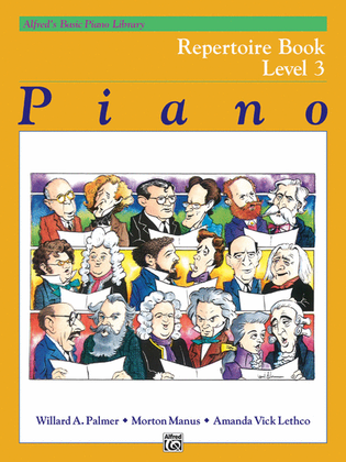 Book cover for Alfred's Basic Piano Course Repertoire, Level 3