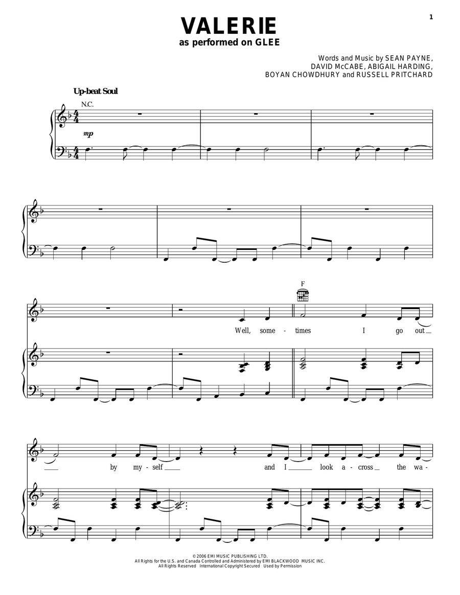 Valerie Valerie Acoustic Guitar scores gallery preview page 1