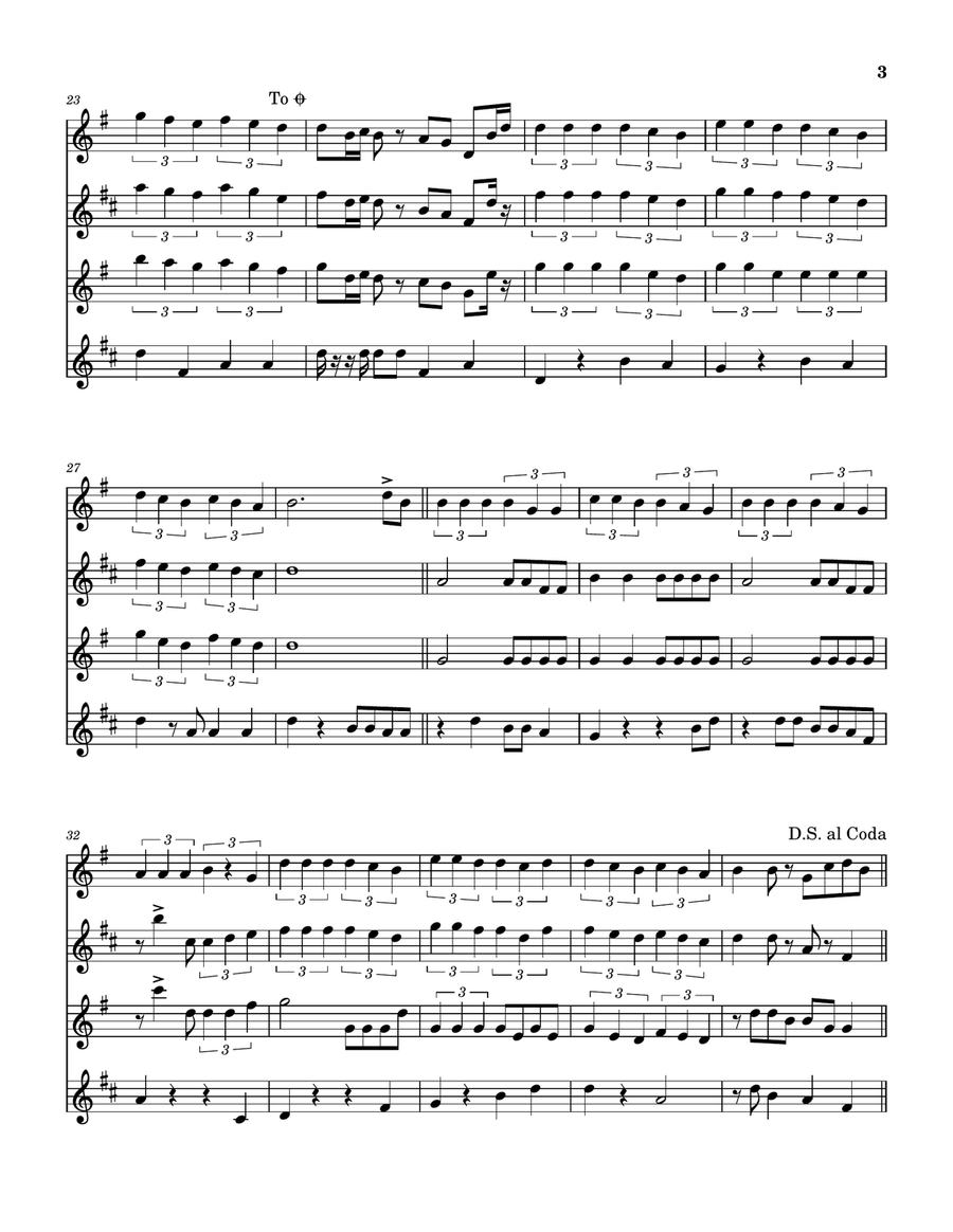 Two Blue Chairs & You Saxophone Quartet scores gallery preview page 4