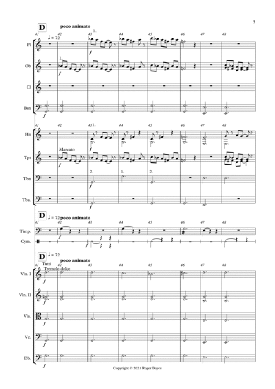 Aspects of Time Full Orchestra scores gallery preview page 6