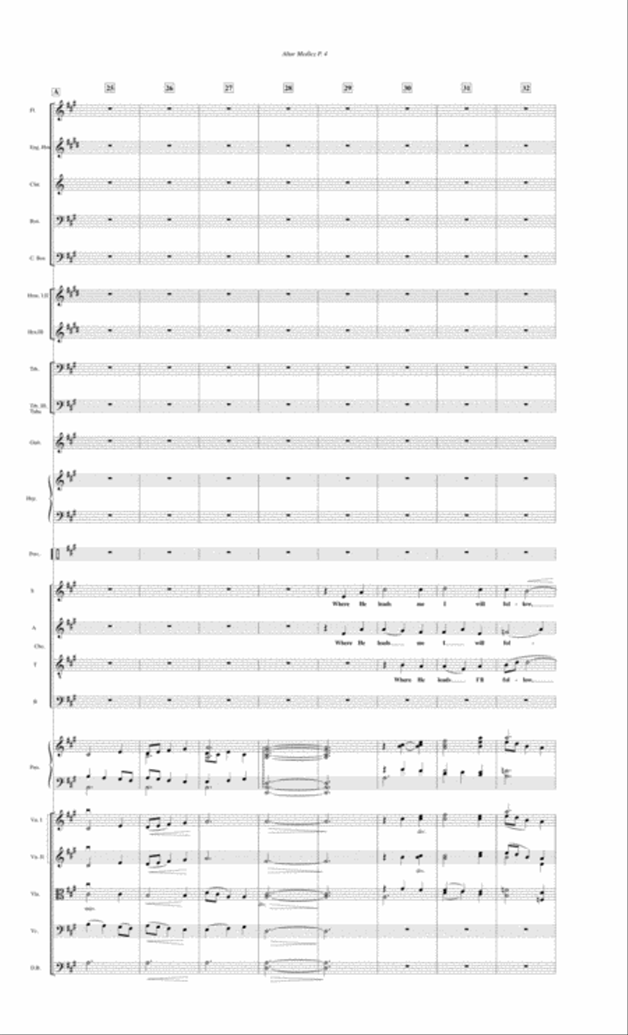 Altar Medley--Full Score.pdf Full Orchestra scores gallery preview page 4