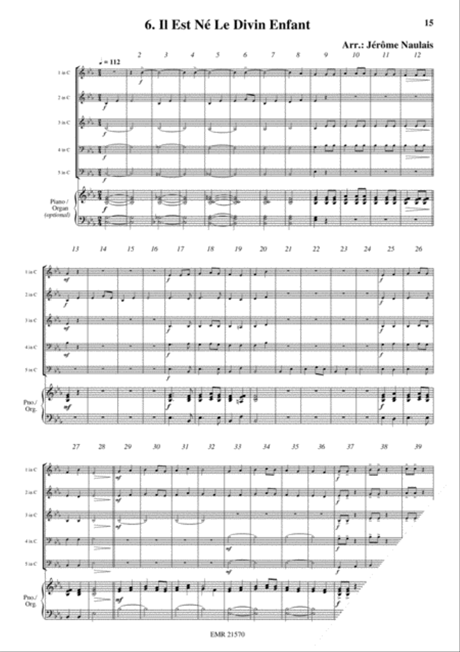 18 Christmas Songs Brass Quintet scores gallery preview page 8