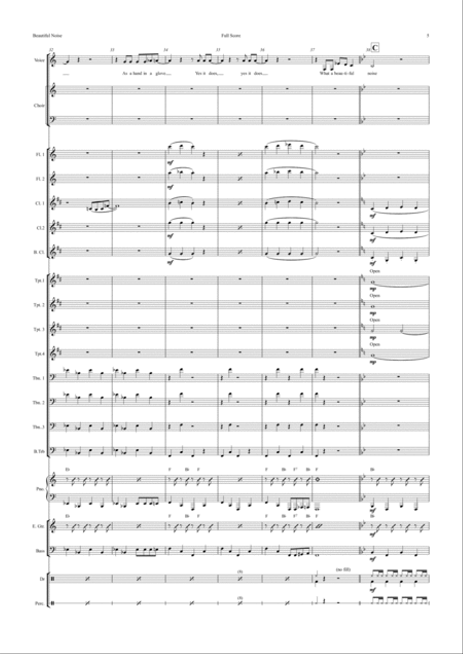 Beautiful Noise Jazz Ensemble scores gallery preview page 5