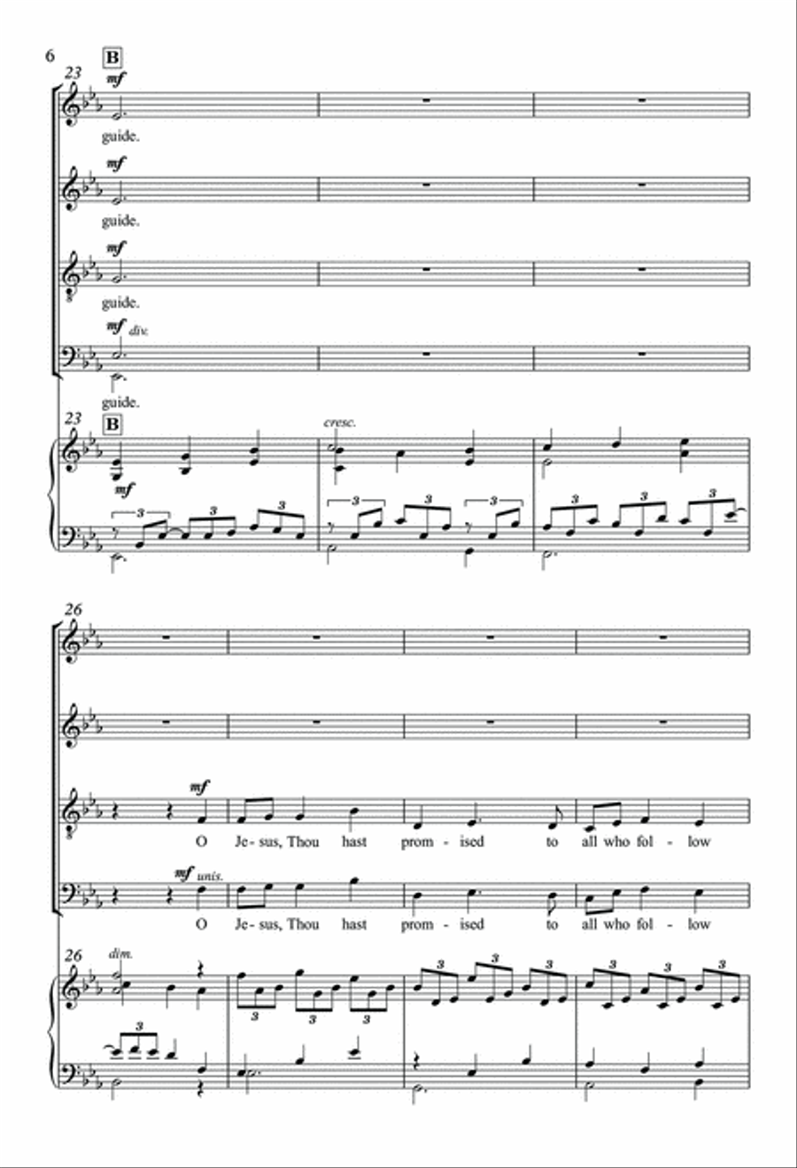 O Jesus, I Have Promised O Jesus, I Have Promised 4-Part scores gallery preview page 5