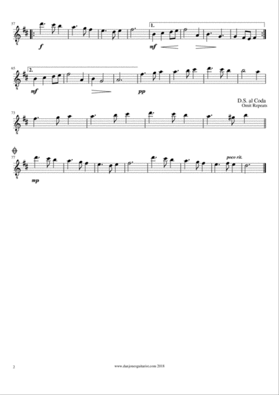 Fuga on El Noi de la Mare Guitar Ensemble scores gallery preview page 6