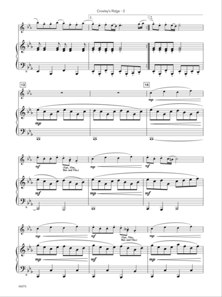 Crowley’s Ridge (Sound Innovations Soloist, Bassoon) Small Ensemble scores gallery preview page 5