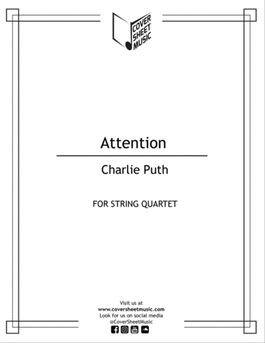 Attention Attention String Quartet scores gallery preview page 1
