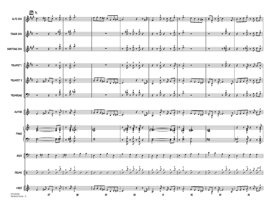 Yardbird Suite - Full Score Jazz Ensemble scores gallery preview page 5