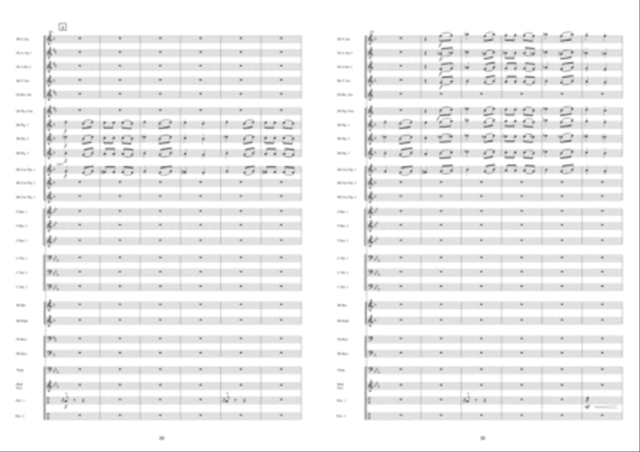 Saturnalia Fanfare Band scores gallery preview page 16