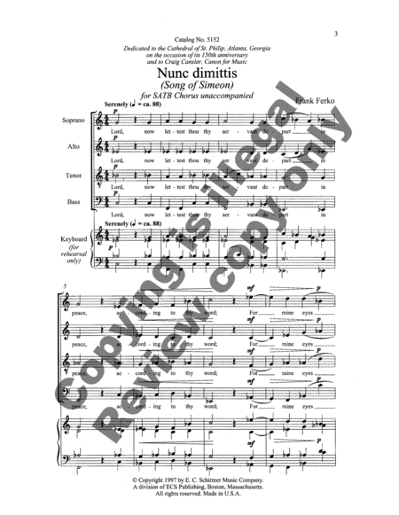 Nunc Dimittis (Song of Simeon) image number null