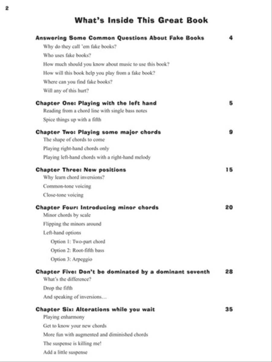 How to Play from a Fake Book Guitar scores gallery preview page 2