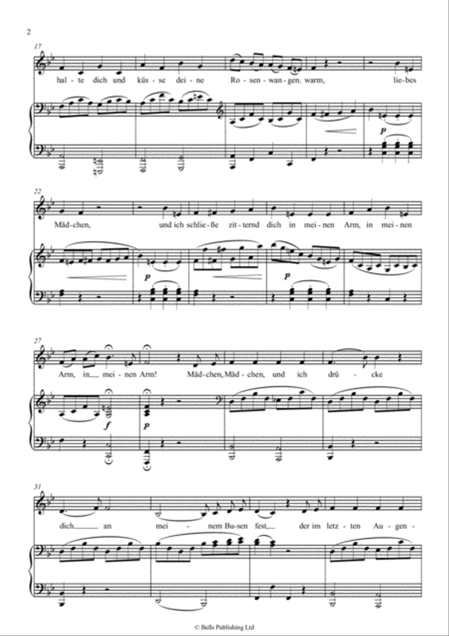 An Chloe, K. 524 (B-flat Major) Voice Solo scores gallery preview page 2