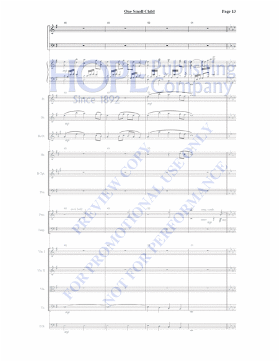 One Small Child Orchestra scores gallery preview page 14