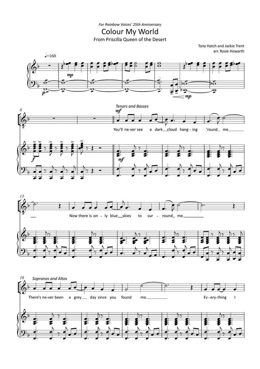 Color My World 4-Part scores gallery preview page 1