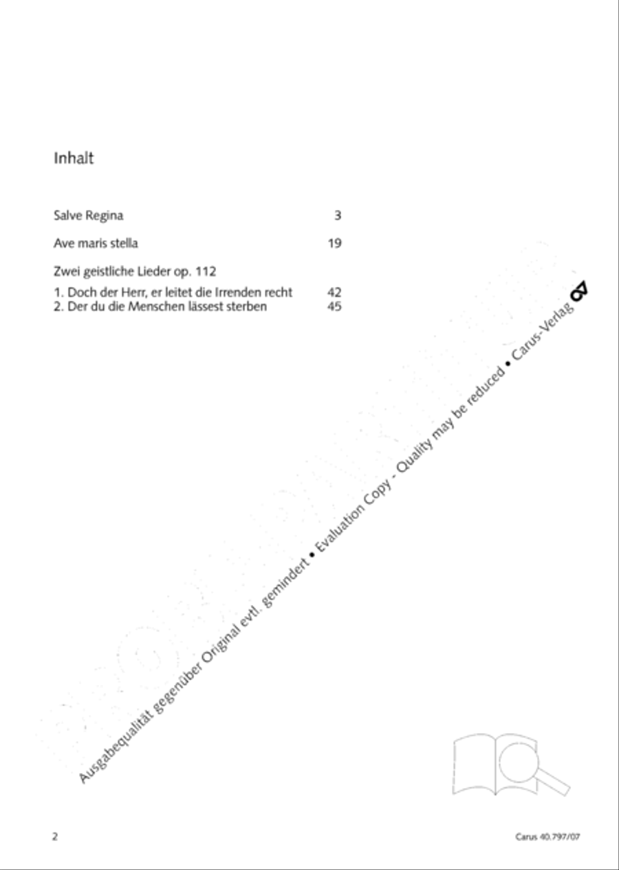 Ave maris stella (Ave maris stella (Ave, Stern der Meere)) Flute scores gallery preview page 3