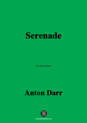 Book cover for Adam Darr-Serenade,for Guitar