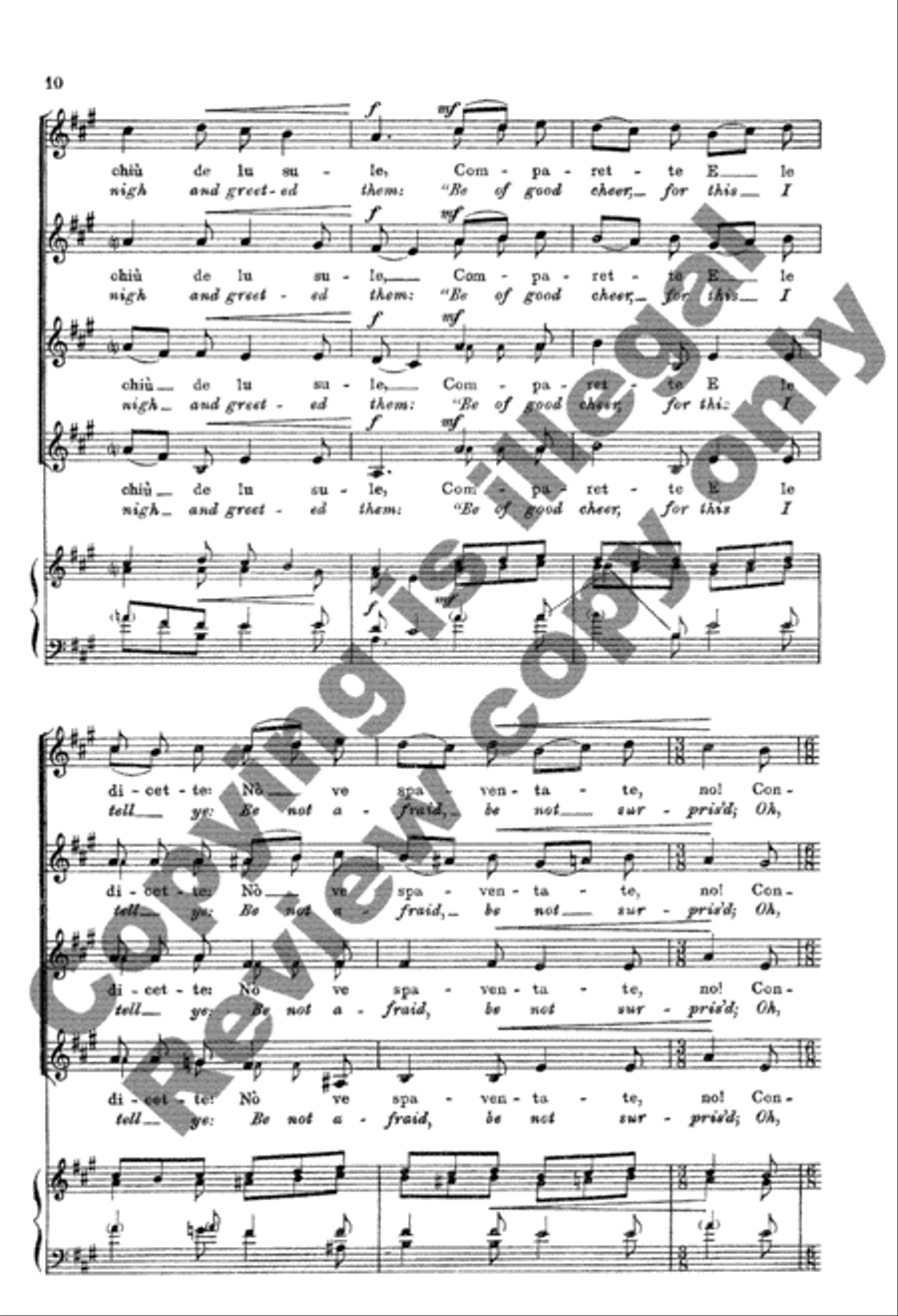 Song of the Bagpipers (Canzone d'i Zampognari) SSAA scores gallery preview page 18