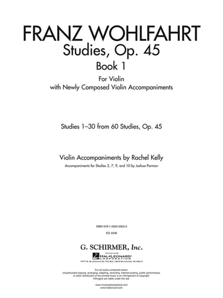 Studies, Op. 45 - Book I
