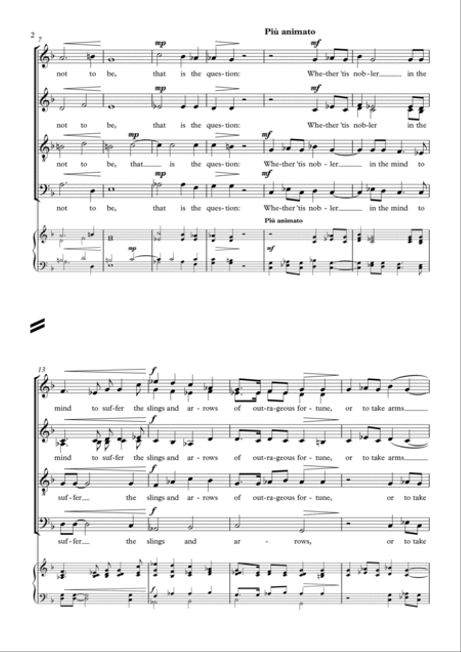 Perchance to Dream Perchance to Dream 4-Part scores gallery preview page 2