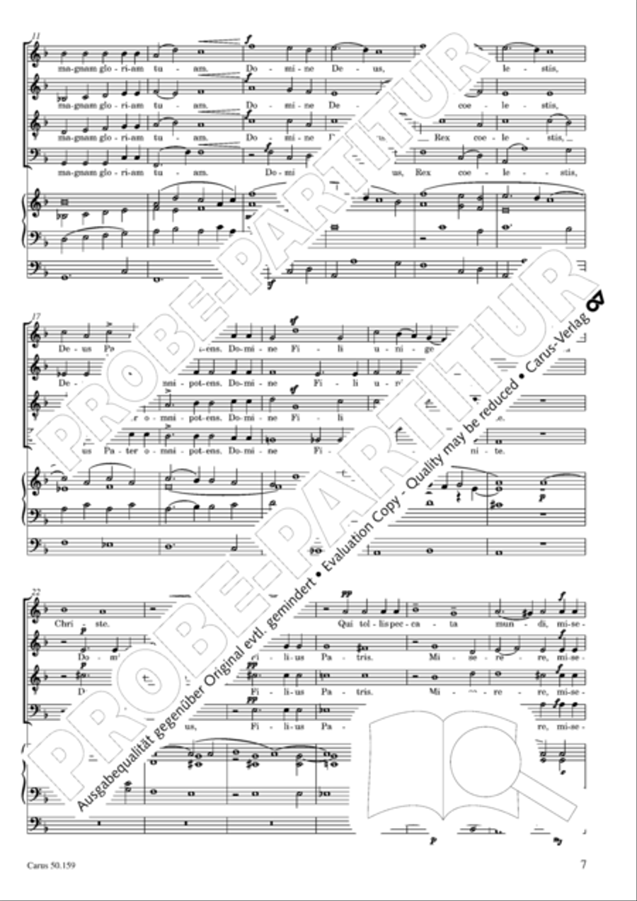 Mass in F Minor (Missa in f) 4-Part scores gallery preview page 8