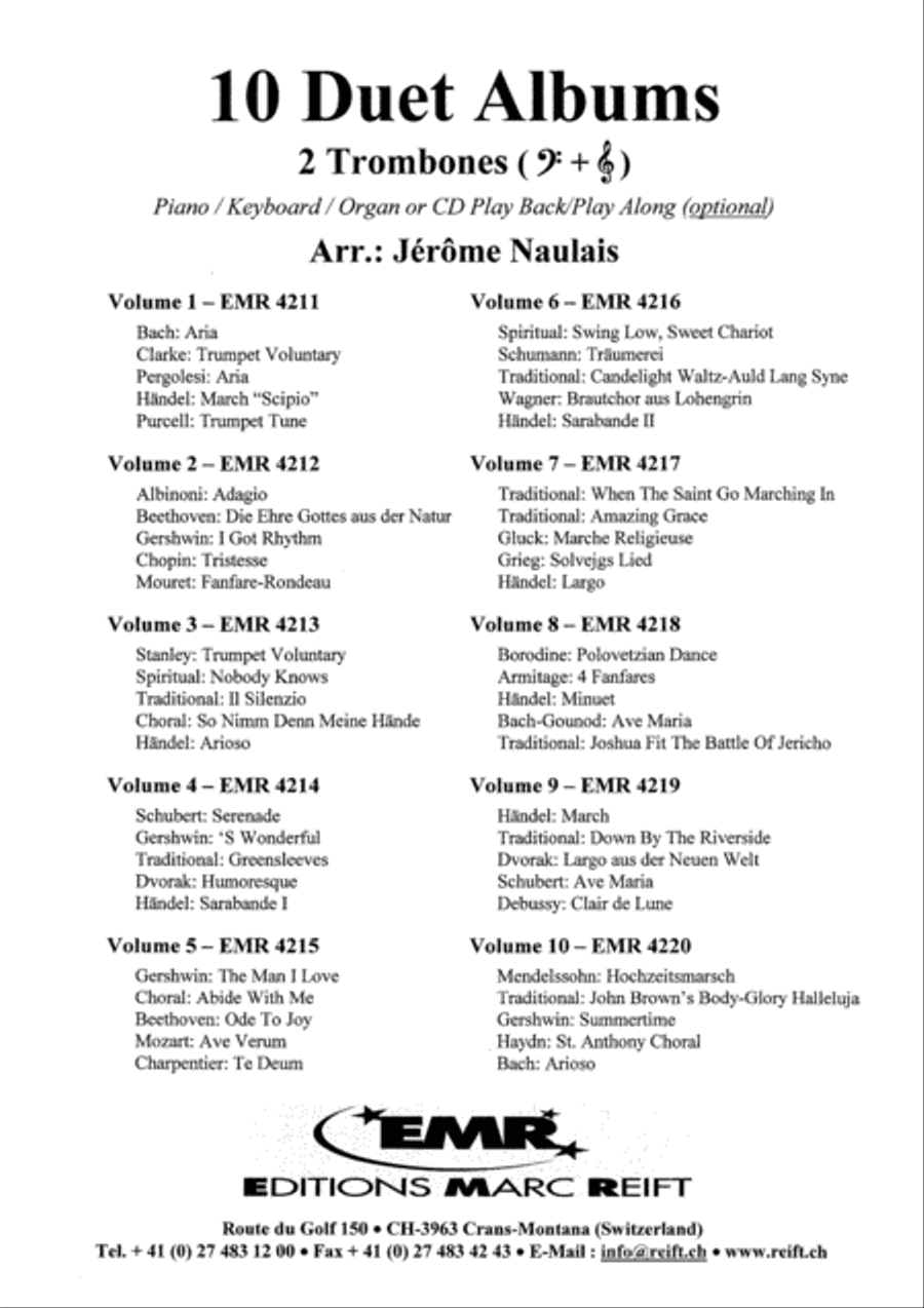 Album Volume 5 Trombone Duet scores gallery preview page 8
