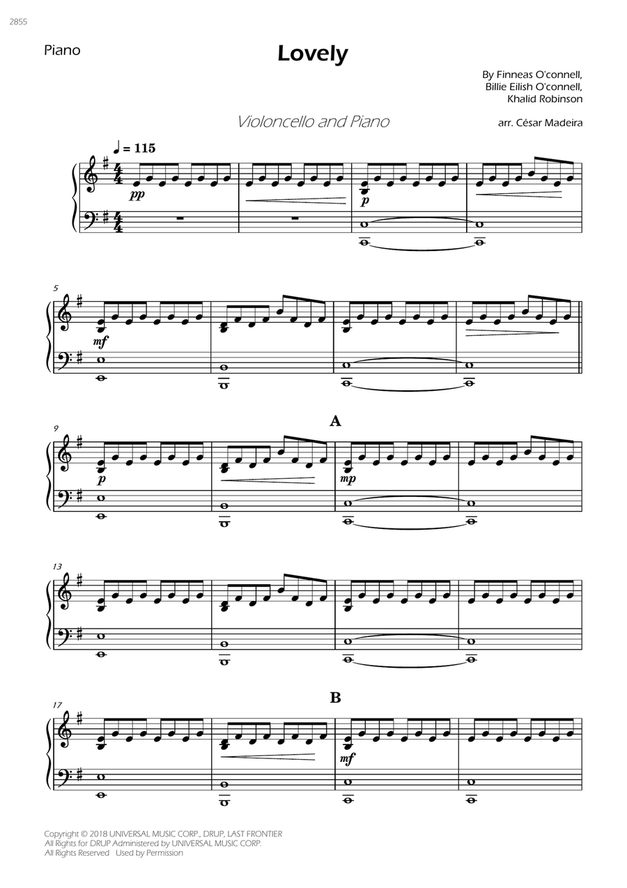 Lovely Piano scores gallery preview page 3