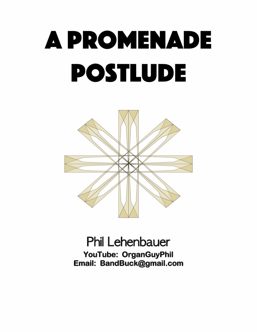 A Promenade Postlude, organ work by Phil Lehenbauer image number null
