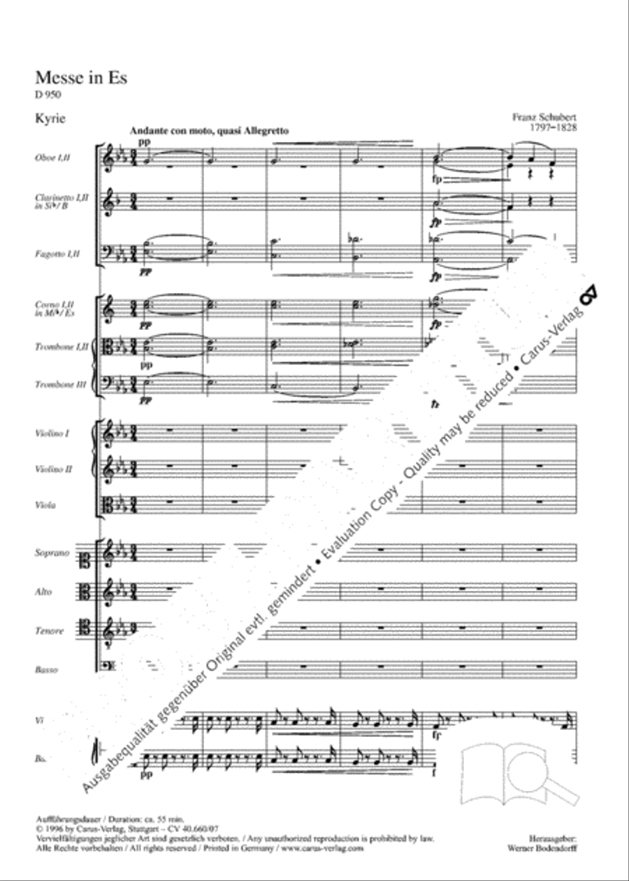 Mass in E flat major (Messe in Es)